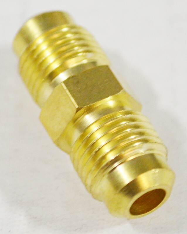 Male SAE Gas Flare x  Male SAE Gas Flare Brass Adapter