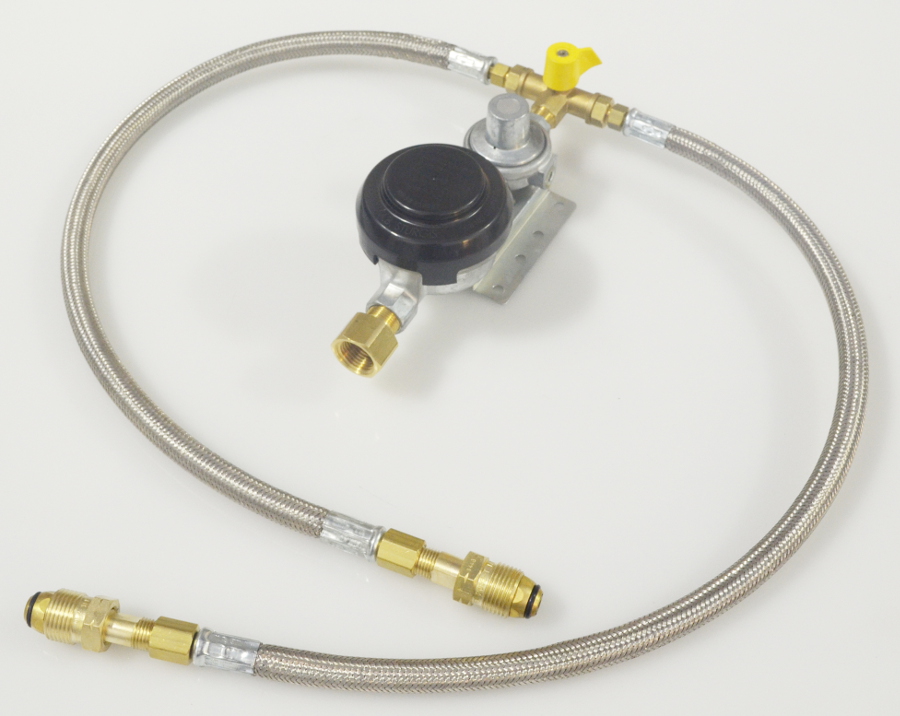 Houston Low Pressure Gas & RV Propane Regulators Twin Regulator, Dual