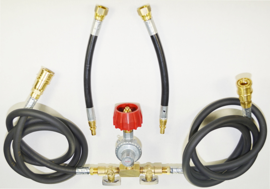 0-60psi Adjustable Propane Regulator With 10ft Hose Assembly Pol Natural Gas Lpg 