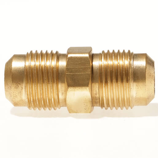 Male SAE Gas Flare x  Male SAE Gas Flare Brass Adapter